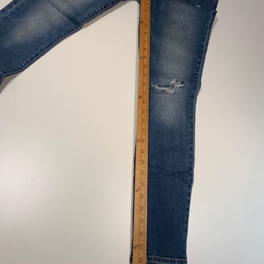 Old Navy Rockstar Mid Rise Skinny Jeans Women Size 6 Distressed Stretch Denim - Picture 5 of 9